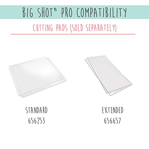 Sizzix Big Shot PRO, Macchina Manuale per Taglio e Rilievo con Accessori Standard e punteruolo, Formato A3 (33 cm), Acciaio Inossidabile, Bianco/Grigio, 31 x 51.5 x 70 cm : Casa e cucina