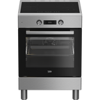 Beko FSE69300X - Cucina con Piano a Induzione Multifunzione 4 Fornelli e Forno Elettrico 60cm Inox