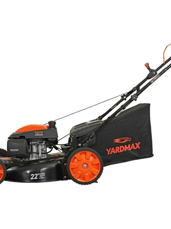 Rasaerba semovente a benzina 3 in 1 con trazione anteriore, SELECT PACE, 6 velocità CVT, ruote alte, 22 pollici, 201 cc, Yard Max