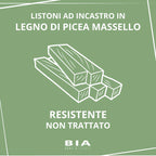 Spaziosa Casetta in Legno 4 x 3 m Senza Pavimento