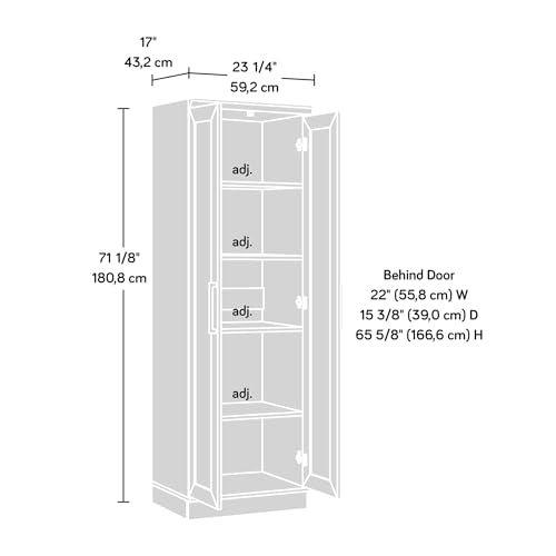 Sauder Homeplus   Armadietto portaoggetti da 58,4 cm, colore: Bianco : Amazon.it: Casa e cucina