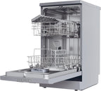 Candy Brava CDPH 2D1047S Lavastoviglie Slim a Libera Installazione, 10 Coperti, 5 Programmi, Ciclo Rapido, Classe E, AxLxP 85x45x58 cm, Argento [Classe di efficienza energetica E]