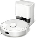 iRobot Roomba 105 Combo + Stazione Autosvuotamento, Robot Aspirapolvere Lavapavimenti, Navigazione ClearView LiDAR, Rileva Tappeti/Moquette, Pulizia Mirata, Controllo tramite App, Bianco
