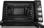 De'Longhi Sfornatutto Chef DO34326, Forno Elettrico Ventilato, 6 Funzioni Cottura, Funzione Friggitrice ad Aria, Display LCD, Timer 120', Leccarda, Griglia e Cestino Inclusi, Capacità 34L, 2000W, Nero