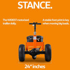 Carrello elettrico SuperHandy per rimorchio - Capacità di traino 2800 libbre, semovente, sistema di batterie AGM da 24 V 7 Ah - MadeInUSA