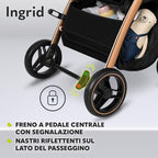 Passeggino Assorbimento Pieghevole poggiapiedi regolabili