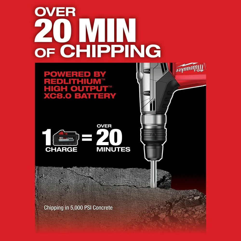 2025 Milwaukee 2717-22HD M18 FUEL 1-9/16" SDS - Max Martello Foratrice Kit con 2 Batterie