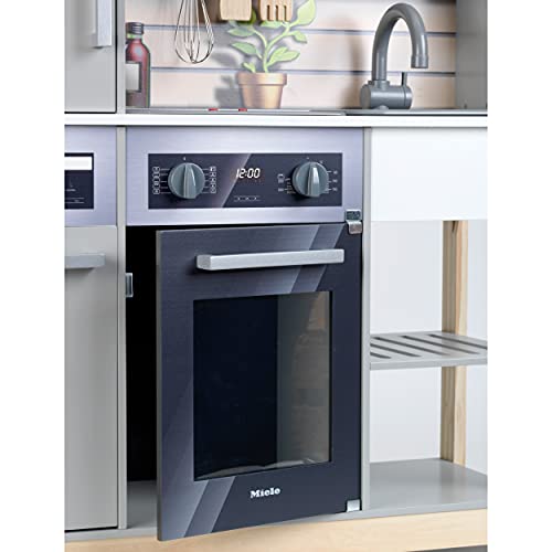 Theo Klein Cucina familiare Miele, in Legno con Fornello, Funzione Luci e Suoni, Forno a Microonde, Frigorifero con distributore di Cubetti di Ghiaccio, Accessori da Cucina, Giocattoli per Bambini 3  : Giochi e giocattoli