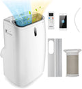 COSTWAY Condizionatore Portatile Caldo e Freddo, 14000BTU/4,1 kW, 5 in 1 Con Raffreddamento, Riscaldamento, Ventola, Deumidificazione e Modalità Notturna, 24H Timer, R290 (14000BTU|28m²+)