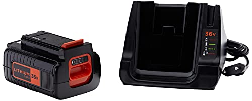 Soffiatore, Aspiratore, Trituratore a Batteria, 36V, Motore Brushless Unità &amp; Kit Batteria al Litio e Caricabatterie Compatibile con prodotti BLACK DECKER a batteria 36V : Amazon.it: Giardino e giardinaggio