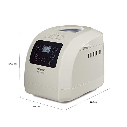 Imetec Panemio macchina del pane, Impasta lievita e cuoce, 12 programmi, cestello pagnotta, Accessorio panini, 3 livelli di doratura, Avvio programmabile, 550 W, Ricettario : Amazon.it: Casa e cucina