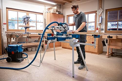 Bosch Professional Troncatrice radiale a batteria GCM 305 254 D (tagli fino a 90 x 305 mm, incl. 1 lama circolare, 2 supporti pezzo in lavorazione, sacco raccoglipolvere, dispositivo di serraggio) : Amazon.it: Fai da te