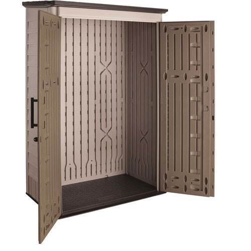 Capanno da giardino Rubbermaid, 52 piedi cubi, resistente alle intemperie, porte con serratura
