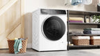 WGB24402IT Serie 8 Lavatrice smart a carica frontale, 9 kg, 1400 giri, Efficienza energetica A -50%, motore inverter con 10 anni di garanzia, riduce le pieghe, Bianco, 60 Cm