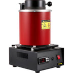 Forno di fusione elettrico VEVOR, forno di fusione elettrico digitale da 3 kg, forno per fusione dell'oro da 1750 W, 1150 °C/2102 °F con crogiolo in grafite e matrice per lingotti per la lavorazione di fusione di oro, argento, rame e alluminio.