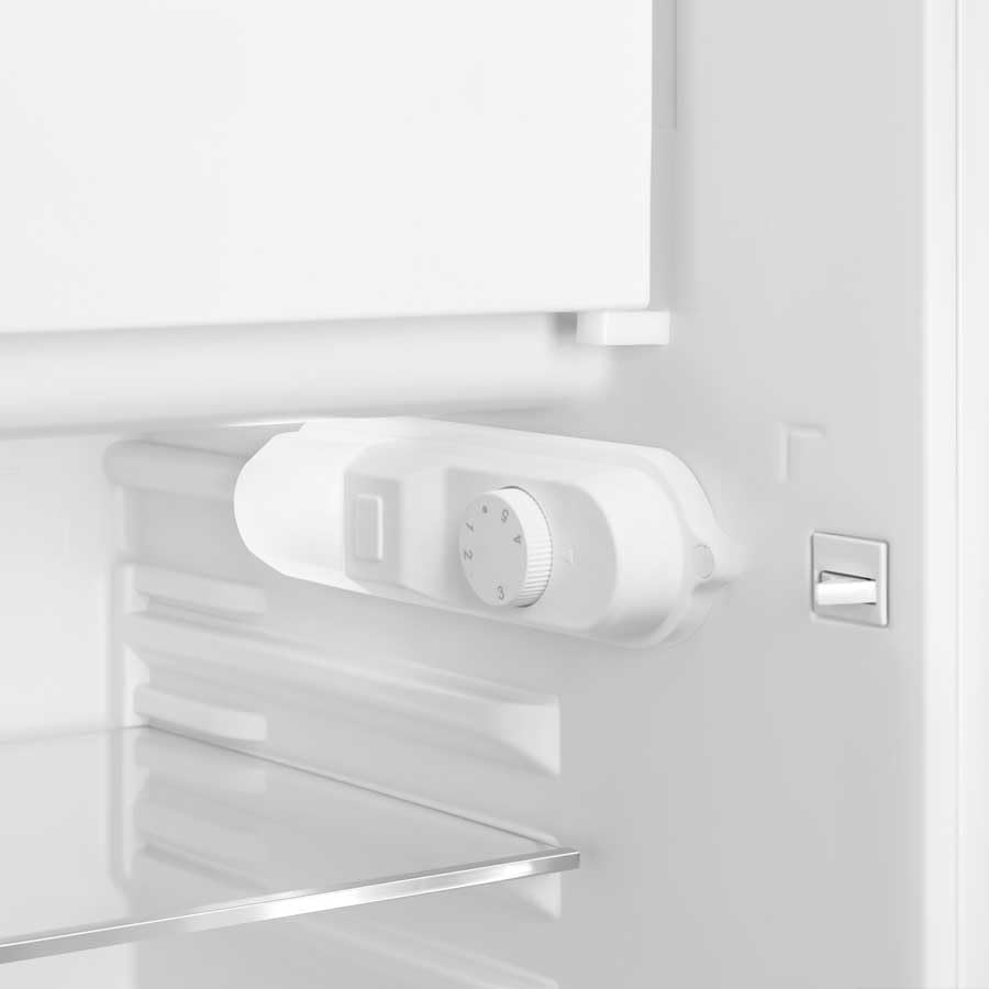 Smeg, FAB10LOR6 Frigorifero Tavolo Top Vintage 1 Anta, 122L, Cerniere a Sinistra, Freddo Statico, Congelatore 17L, 1 Clayette Regolabile, 1 Vassoio Verdure e Illuminazione LED, H 97 cm, Arancione