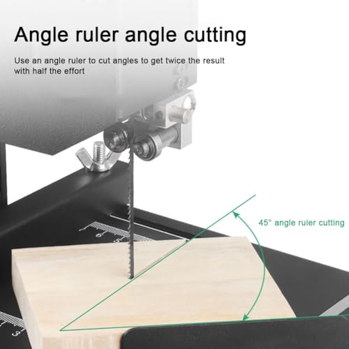 Sega da traforo, Macchina da Taglio per Legno da 800 W con Lama per seghetto Alternativo per la Lavorazione del Legno, 5 Carta vetrata, Altezza di Taglio 70 mm, Design Regolabile da 0 a 45° : Amazon.it: Fai da te