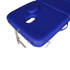 Lettino Massaggi Pieghevole in Alluminio – Portatile, Leggero, Altezza Regolabile, Schienale Reclinabile, 15 kg