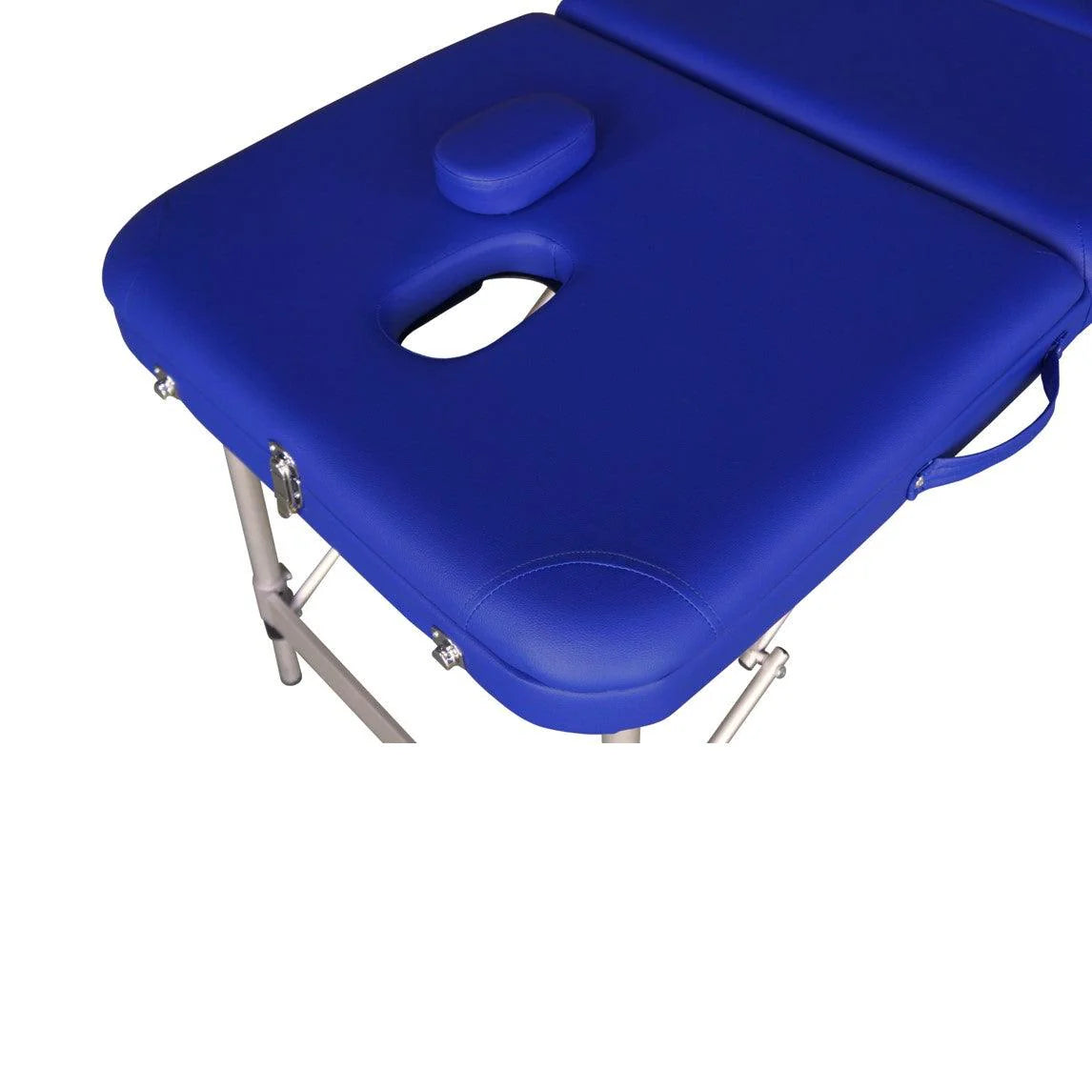 Lettino Massaggi Pieghevole in Alluminio – Portatile, Leggero, Altezza Regolabile, Schienale Reclinabile, 15 kg