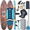 ZLX Stand Up Paddle Board gonfiabile con sedile per tutti i livelli di abilità, 11'6 x 35 Super Wide SUP con pinna di equilibrio brevettata