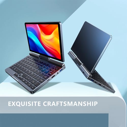 Mini computer portatile 2 in 1 da 8 pollici, con schermo tattile HD, Windows 11 Pro, piccolo computer portatile per affari e studenti, Intel N100 12 GB LPDDR5 1 TB M.2 SSD, Wi Fi 6, fotocamera BT5.2 : Informatica