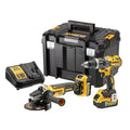 DEWALT KIT composto da DCD796 Trapano 2 vel  DCG405 Smerigliatrice 125mm   2 x XR 18V 5Ah, DCK2080P2T QW : Fai da te