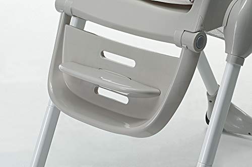 Foppapedretti Seggiolone Meeting, bambini da 6 mesi a 3 anni (fino a 15 Kg), Seduta/Poggiapiedi/Schienale Regolabili, Cesto Porta Oggetti, Stabile e Confortevole, con Imbottitura Lavabile, Teddy : Prima infanzia