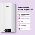 COMFEE' D50 15ED3 Scaldabagno Elettrico Murale ad Accumolo 50 L – Sopra lavello ad accumulo — compatto facile da installare : Amazon.it: Fai da te