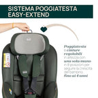 Chicco Seat105 I Size, Seggiolino Auto Omologato ECE R129/03, Girevole A 360°, Reclinabile in 6 Posizioni, Installazione Semplice e Veloce, Riduttore Incluso, 40 105 cm, Gruppo 0/1/2, da 0 a 4 Anni : Prima infanzia