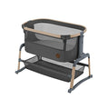 Maxi Cosi Iora Air Lettino neonato, co sleeping con materasso imbottito, funzione dondolo, regolabile in altezza, reclinabile,tessuti riciclati ecologici e traspiranti, 0 9 kg, Beyond Graphite : Prima infanzia