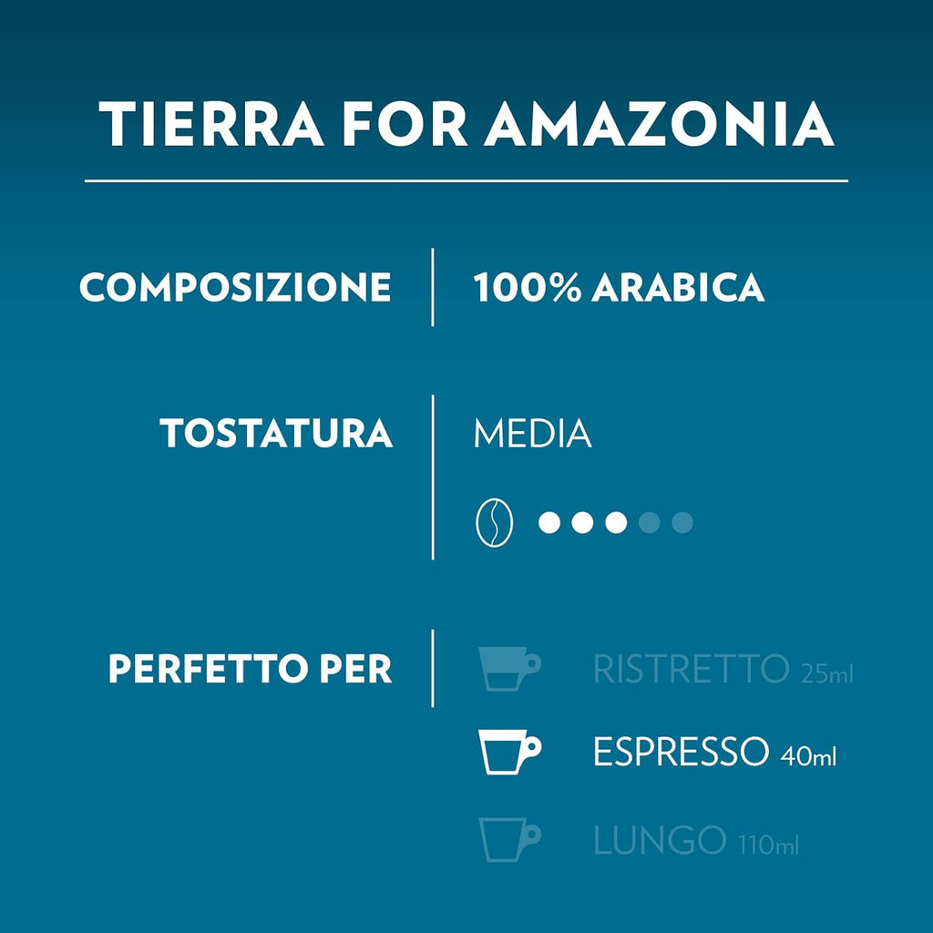 Lavazza, A Modo Mio Macchina per Caffè Tiny Eco Verde con 64 Capsule ¡Tierra! Assortite, Macchina per Espresso in Plastica Riciclata, 1450 W, 220-240 V, 50/60 Hz, 0.6 Litri