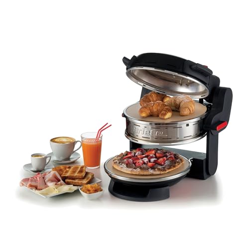 Ariete 927 Pizzeria Ariete, Forno pizza doppio, 2 pizze in 4 minuti, 2300 W, 2 pietre refrattarie, 2 termostati, Diametro 32 cm, 5 livelli di cottura, 2 pale in acciaio inox, Nero : Amazon.it: Casa e cucina