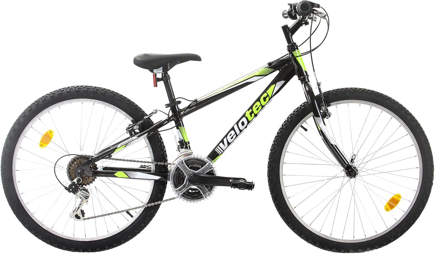 Multibrand Tempo 24" Mountain bike in alluminio 18 marce, freno a V per ragazzi e ragazze da 130 cm a 155 cm