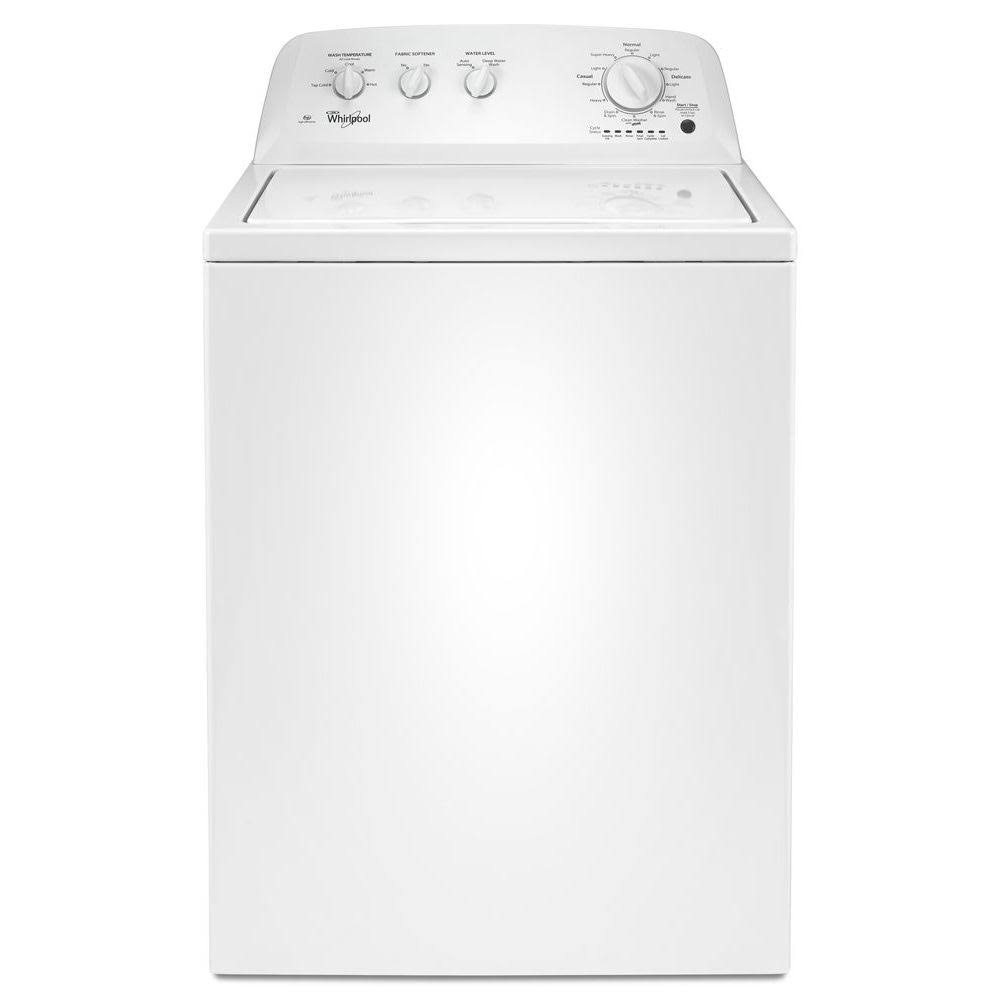 Lavatrice Whirlpool WTW4616FW bianca a carica dall'alto da 3,5 piedi cubi