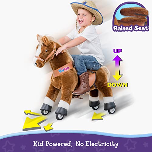 PonyCycle Modello U Cavallo che Cammina senza Elettrico con Rotelle cavalli Giocattoli Cavalcabili per Bambini (con Freno/con Suono/ 90cm Altezza/Taglia 4 per 4 8 Anni) Cavallo Marrone Ux424 : Amazon.it: Giochi e giocattoli