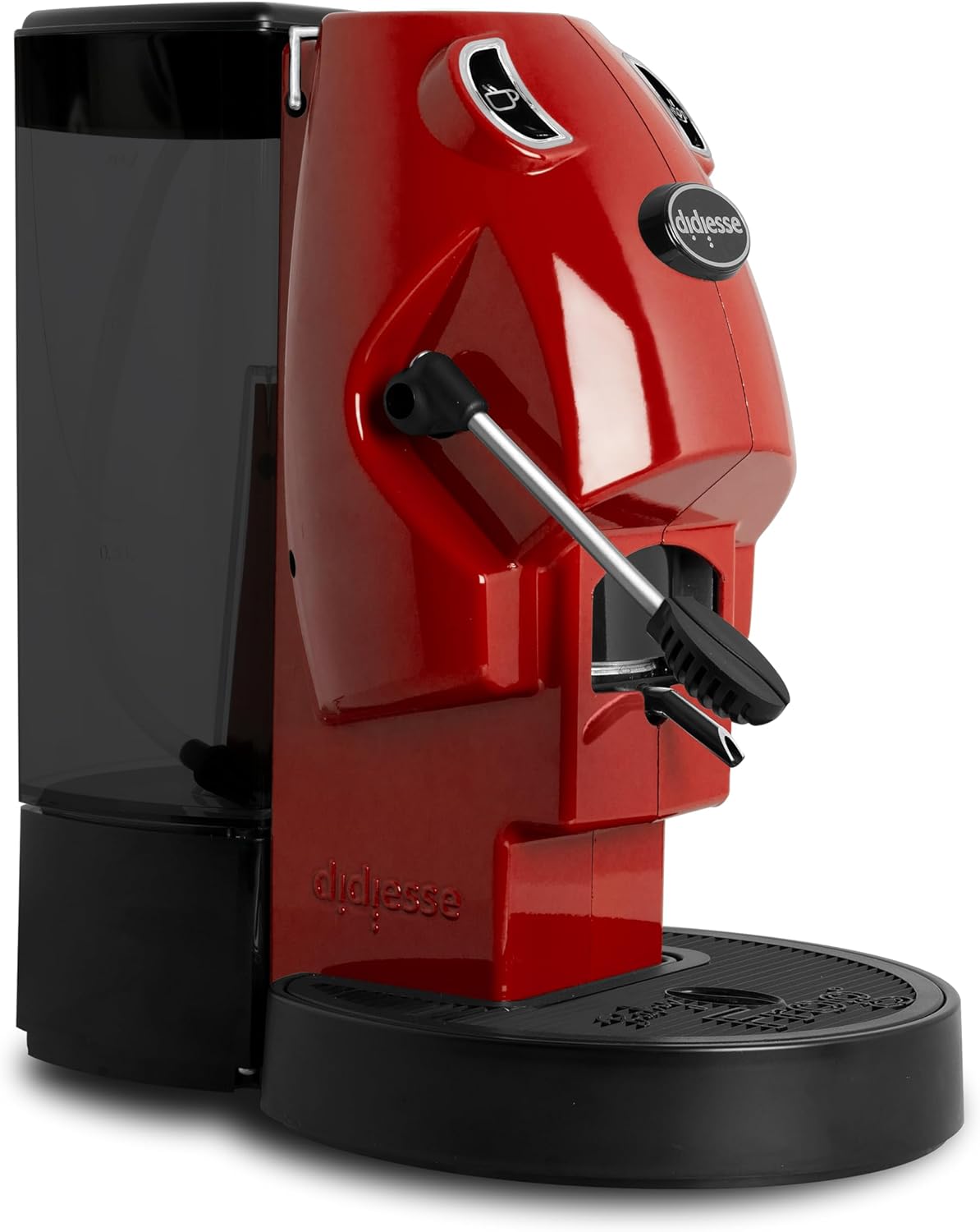 Didiesse Baby Frog Coffee & Tea – Macchina da Caffè a Cialde, con Frullino Montalatte e Doppio Portacialde per Caffè e Tè, Basso Consumo 650W, Erogatore Acqua Calda. (Rosso Pieno)