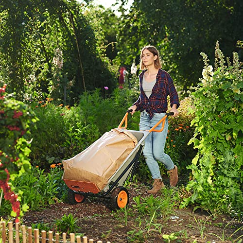 Worx WG050 Carriola Multifunzione a Due Ruote, Porta Sacchi, Porta Fusti, Trasporto Sassi, Trasporto Vasi, Capacità di Carico Max 136kg : Amazon.it: Casa e cucina