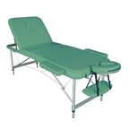 Lettino Massaggi Pieghevole in Alluminio – Portatile, Leggero, Altezza Regolabile, Schienale Reclinabile, 15 kg