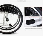 GX Wheelchair Sedia a Rotelle   Carrozzina Pieghevole per Anziani Carriola Portatile Multifunzione per Disabili, Blu : Amazon.it: Salute e cura della persona
