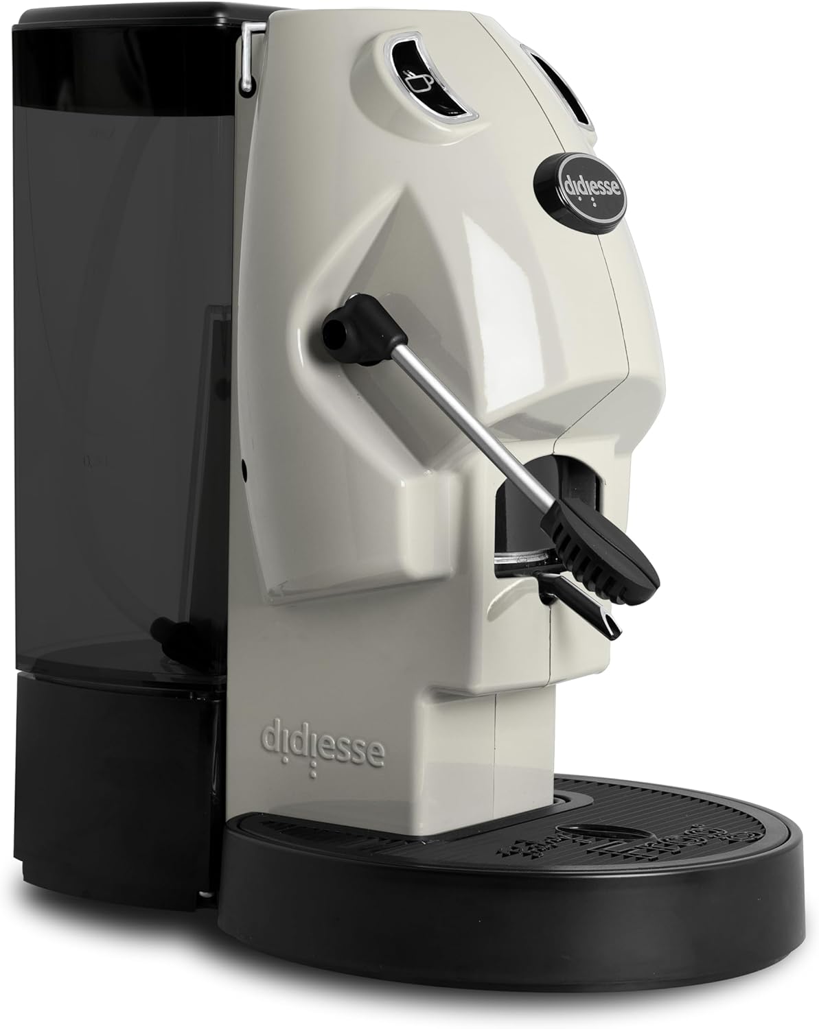 Didiesse Baby Frog Coffee & Tea – Macchina da Caffè a Cialde, con Frullino Montalatte e Doppio Portacialde per Caffè e Tè, Basso Consumo 450W, Erogatore Acqua Calda. (Avorio)