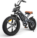JANSNO Bicicletta Elettrica 20" x 4.0 Fat Tire, 7 Velocità Bici Elettrica, Freni a Disco Meccanici Anteriori e Posteriori, E-Bike per Adulti, Batteria Rimovibile 48V 14/17Ah