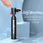 Bombola per immersioni subacquee, mini bombola da 0,5 l a pressione costante, bombole con valvola di intercettazione, capacità di immersione subacquea di 5-10 minuti, mini bombole portatili, bombole per immersioni subacquee con pompa