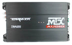 Subwoofer per auto MTX da 12" a doppio caricamento con subwoofer, amplificatore e kit di cablaggio QPower