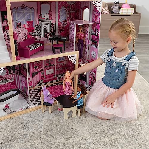 KidKraft Casa delle Bambole in Legno Amelia con Accessori e Mobili inclusi, Casa a 3 Livelli di Gioco con Ascensore per Bambole di 30 cm, Giocattolo per Bambini 3  Anni, 65093 : Amazon.it: Giochi e giocattoli