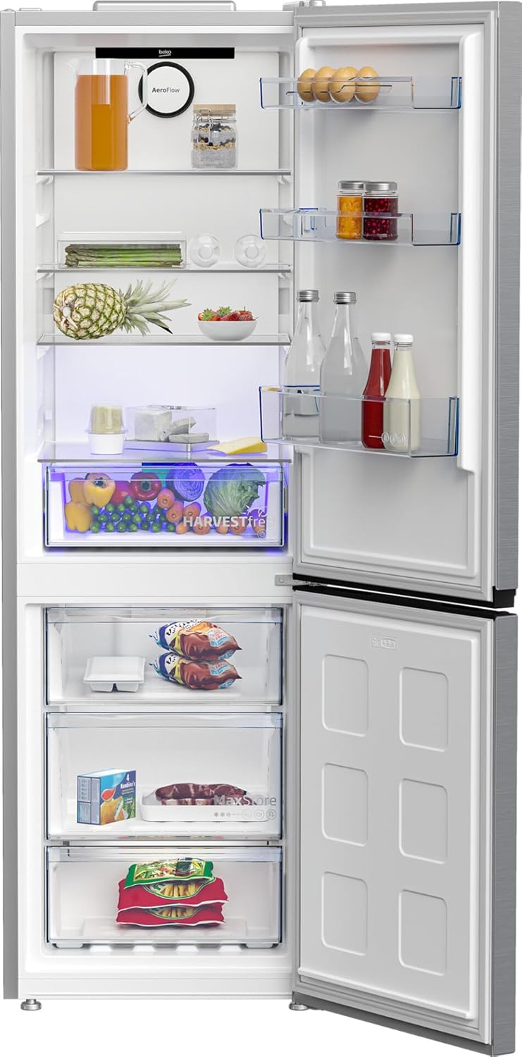 Beko B5XRCNA366 - Frigorifero combinato, 366 Litri, No Frost, Inox, Classe energetica C