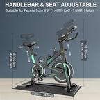 Micyox MX87 Cyclette a Resistenza Magnetica Cyclette da Camera con Volano da 12kg, Sensore Pulsazioni e Freno di Emergenza, Fitness Cyclette Silenziose per la Casa : Sport e tempo libero