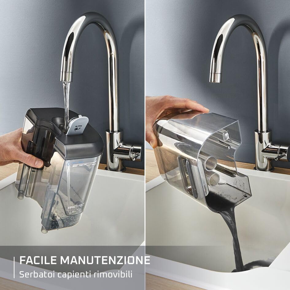 Rowenta Clean It, Lavatappeti Portatile, Lava Tappezzeria per Tappeti, Lava Divani e Auto con Testine Intercambiabili, 3,3 L, Doppio Serbatoio Acqua Pulita/Sporca e Sistema di Auto Pulizia, IN5010 : Amazon.it: Casa e cucina