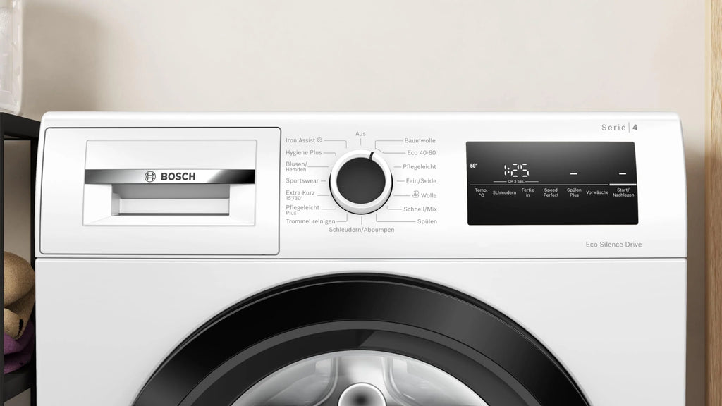 2025 Bosch WAN282K3, Serie 4, Lavatrice a Caricamento Frontale, 8 kg, 1400 giri/min, SpeedPerfect, Massimo Risparmio di Energia e Acqua, Funzione Aggiungi Capi, Igiene Elevata, AquaStop, IronAssist
