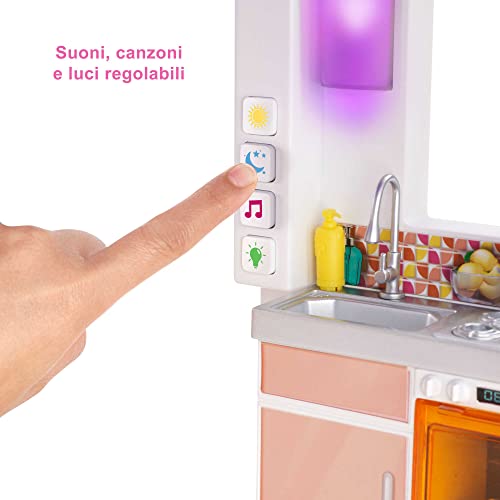 Barbie Casa dei Sogni   Playset Casa di Barbie 3 piani   Piscina   Scivolo   Ascensore   Oltre 75 Accessori   Alta 110 cm   Regalo per Bambini 3 7 Anni, GRG93 : Giochi e giocattoli
