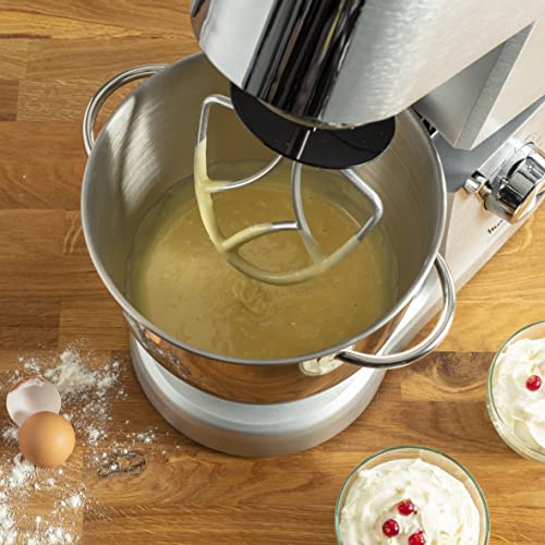 Moulinex Masterchef Impastatrice Planetaria, 6,7 litri, Robot da cucina con Frusta, sbattitore, Gancio Impastatore, 1500 W, 8 velocità, QA810D : Amazon.it: Casa e cucina